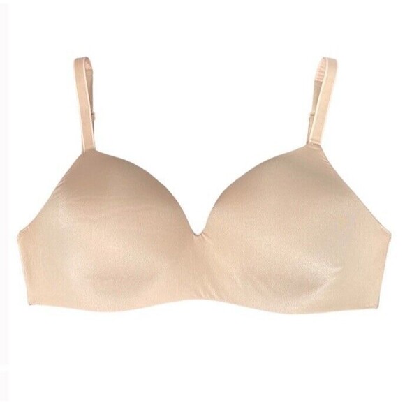 Chantelle Bra Smooth Wireless Nude Beige Lightly Padded Nice Lux Everyday 34DD - Picture 1 of 10